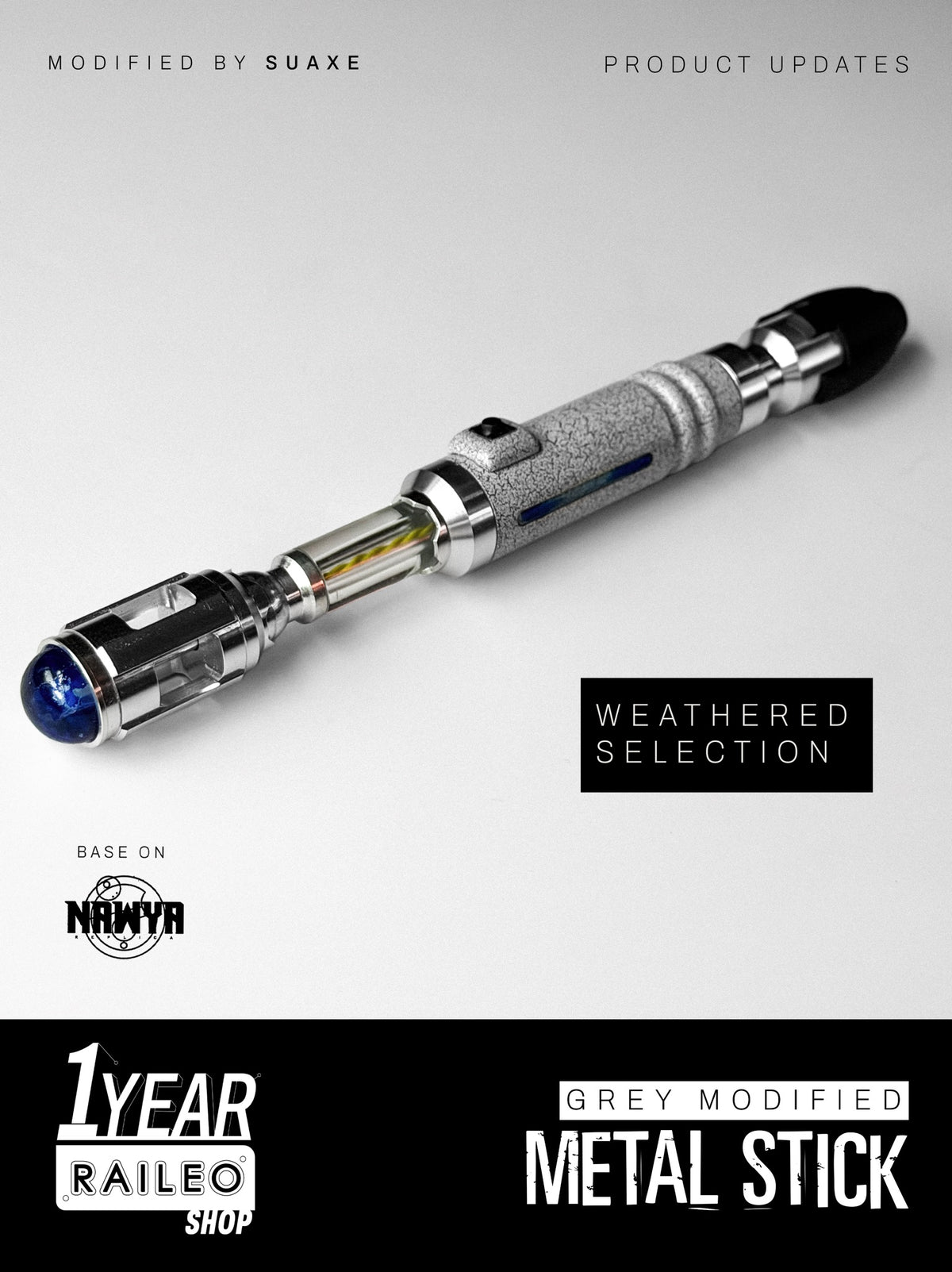A MODifed Grey Aztec Metal Stick